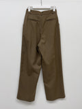 [FW/Brushed Fabric] Arch Two-Tuck Wide Slacks