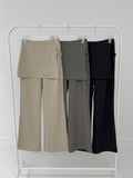 Beryl Wrap Skirt Boot Cut Slacks
