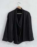 Scott Drape Tie Blouse