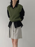 Belted Loose Fit Blouse