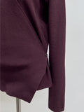 Rutting Wrap Unbalanced Knit Cardigan