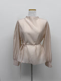 Solar Strap See-through Blouse