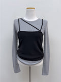 Miku Layered Knit T-shirt