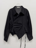 Loke Wrap Shirring Shirt