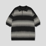 Crust Stripe Collar Knit
