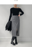 Andew One Shoulder Knit T-Shirt
