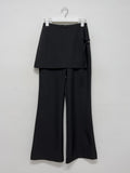 Beryl Wrap Skirt Boot Cut Slacks