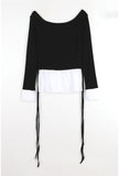 Shirt Layered Off Shoulder Tee
