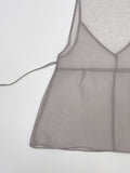 Pintuck See-through Layered Bustier