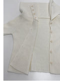 Unbalanced Button Off-Shoulder Knit