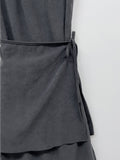 [Skirt SET] Corduroy Sleeveless Long One Piece
