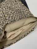 [Lined Pants] Vintage Leopard Mini Skirt