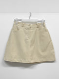 Bring corduroy A-line mini skirt