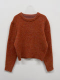 Mohair Mix Wool Crop Knit