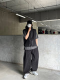 GORPCORE Hood Vest Zip-up