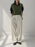 Belted Loose Fit Blouse