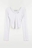 Eyelet line tee