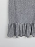 Shirring Frill Layered Sleeveless