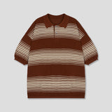 Crust Stripe Collar Knit