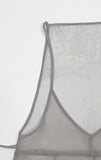 Pintuck See-through Layered Bustier