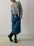 Corduroy H-line Banding Skirt