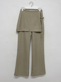 Beryl Wrap Skirt Boot Cut Slacks