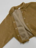 Poodle Fleece Crop Cardigan