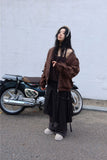 Frill cotton padding jumper