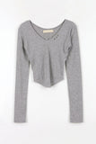 Eyelet line tee