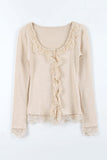 Lace slim cardigan