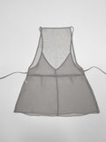 Pintuck See-through Layered Bustier