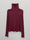 Stripe Warmer Turtleneck T-Shirt