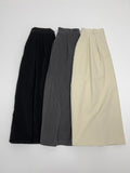 Peach Corduroy Flare Skirt
