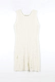 Boucle damage knit one piece