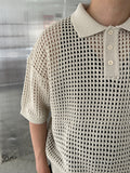 Punching Collar Knit