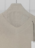 [Premium] Whole Garment Linen Ray V Knit