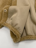 Poodle Fleece Crop Cardigan