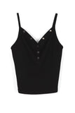Snap Y ribbed sleeveless
