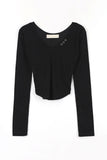 Eyelet line tee