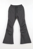 Pin tuck bootcut easy pants