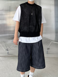 Net Linen Knit Vest