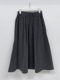 Peach Corduroy Flare Skirt