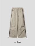 Nylon Track String Pants