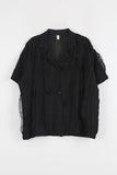 Wave Frill Shirt Blouse