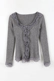 Lace slim cardigan