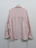 Striped Strap Long Shirt