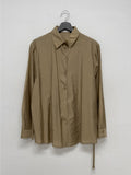 Belted Loose Fit Blouse