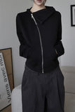 Diagonal Flow Zip-up