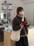 Goeli Argyle Knit Gloves
