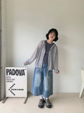 Belkyo Washing Denim Bermuda Pants